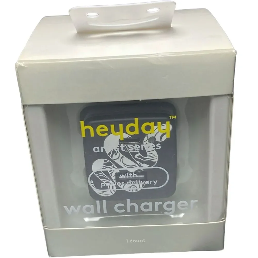 2-Port USB-C 25W Wall Charger Heyday Artist Series Vivien Rodriguez USB-A
